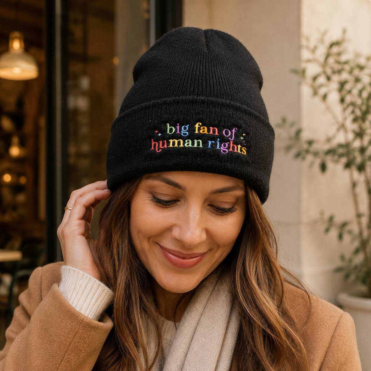 Big Fan of Human Rights Beanie