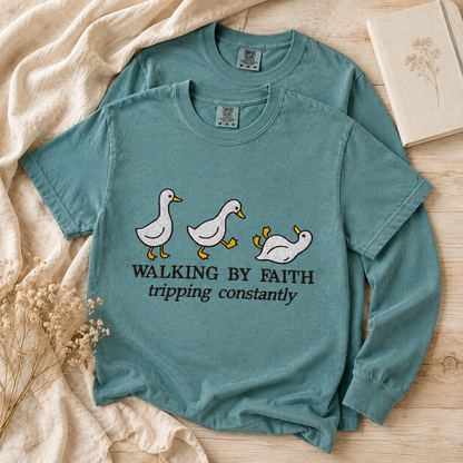 Walking by Faith T- Shirt