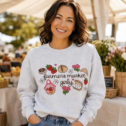 Farmer's Market Girly Crewneck